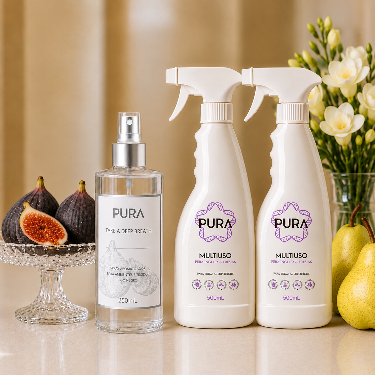 Kit Casa Mista Completa - Multiuso Pera Inglesa e Spray Figo Negro