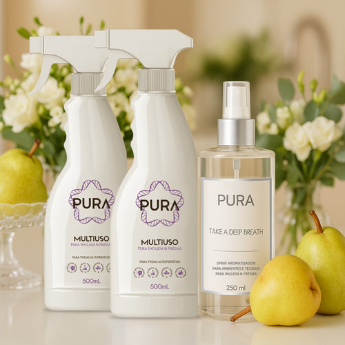 Combo Familia Multiuso Spray aromatizador de ambientes e tecidos